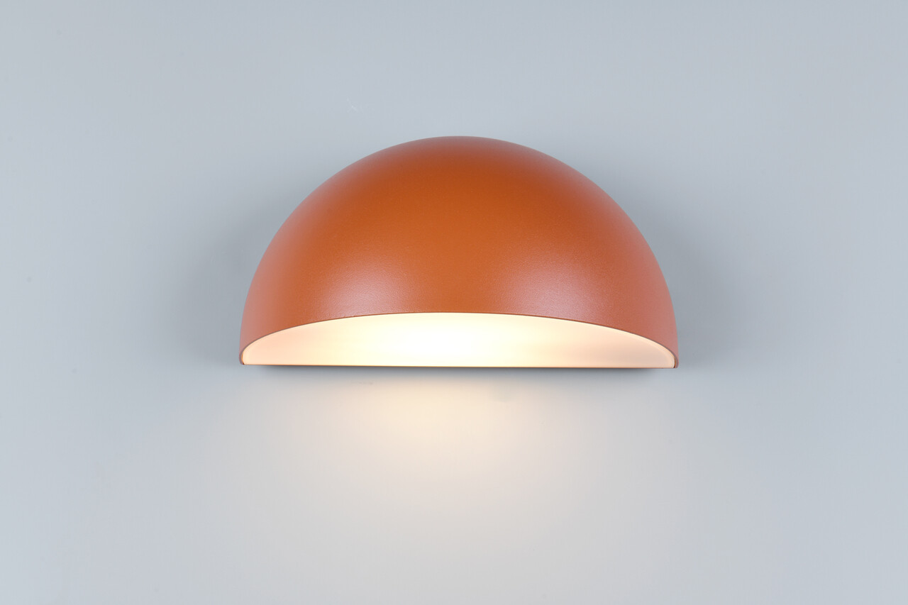Aplica de perete pentru exterior Maas, TRIO, 27x15.5x14.3 cm, 10W, 1x E27, aluminiu, apricot - imagine 6